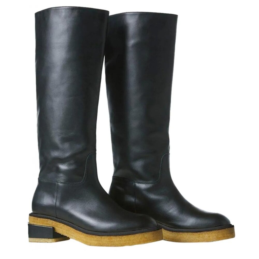 FRAME Le Canon Knee High Boot In Noir